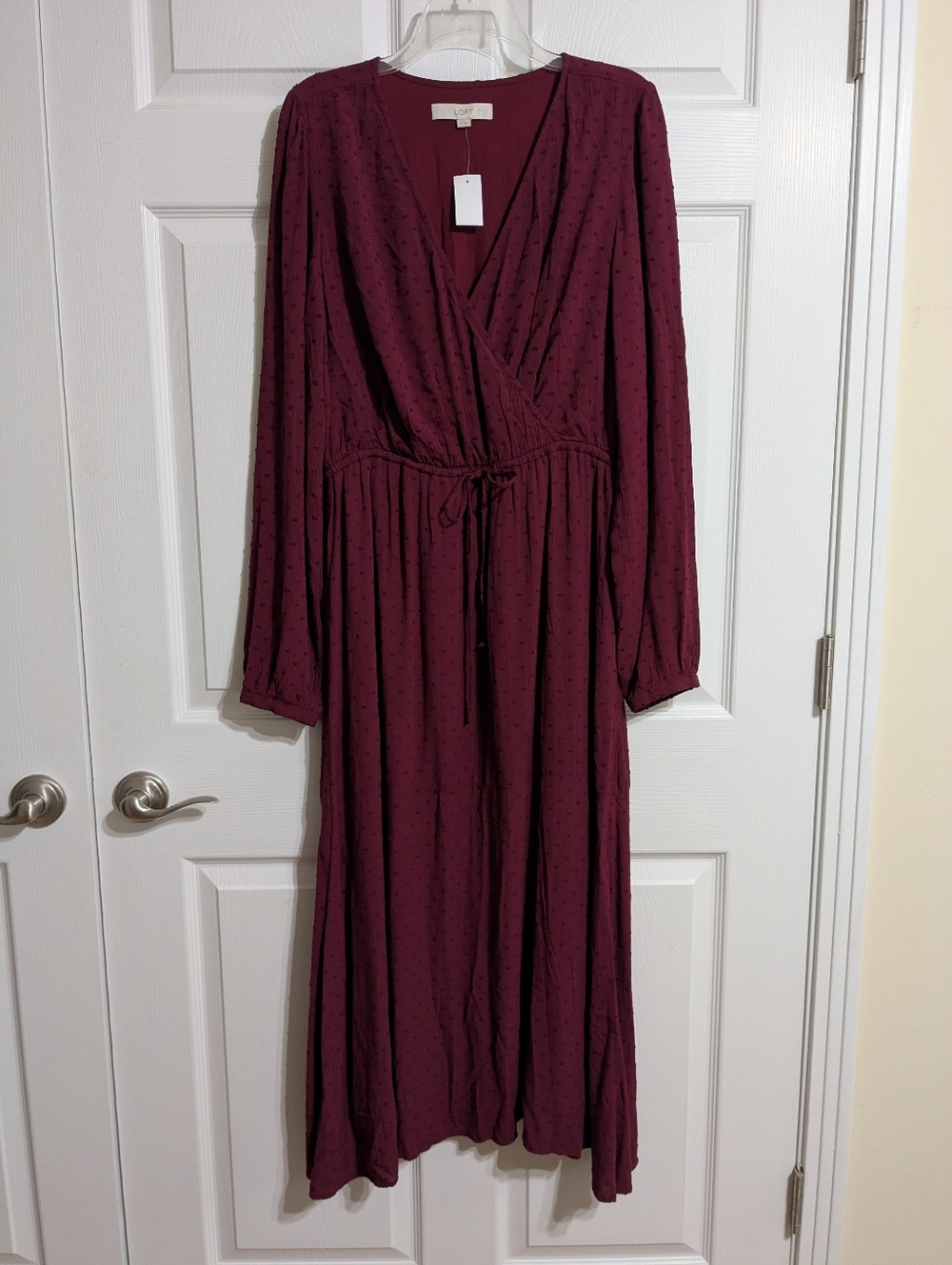 NWT LOFT Women's Long Sleeve Maxi Dress